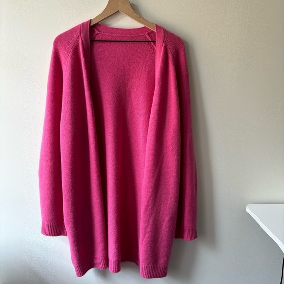 LAPOINTE Cashmere cardigan In Italian Yarn Sz M - Picture 3 of 8